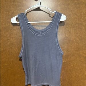 Blue Sleeveless Women's Tank